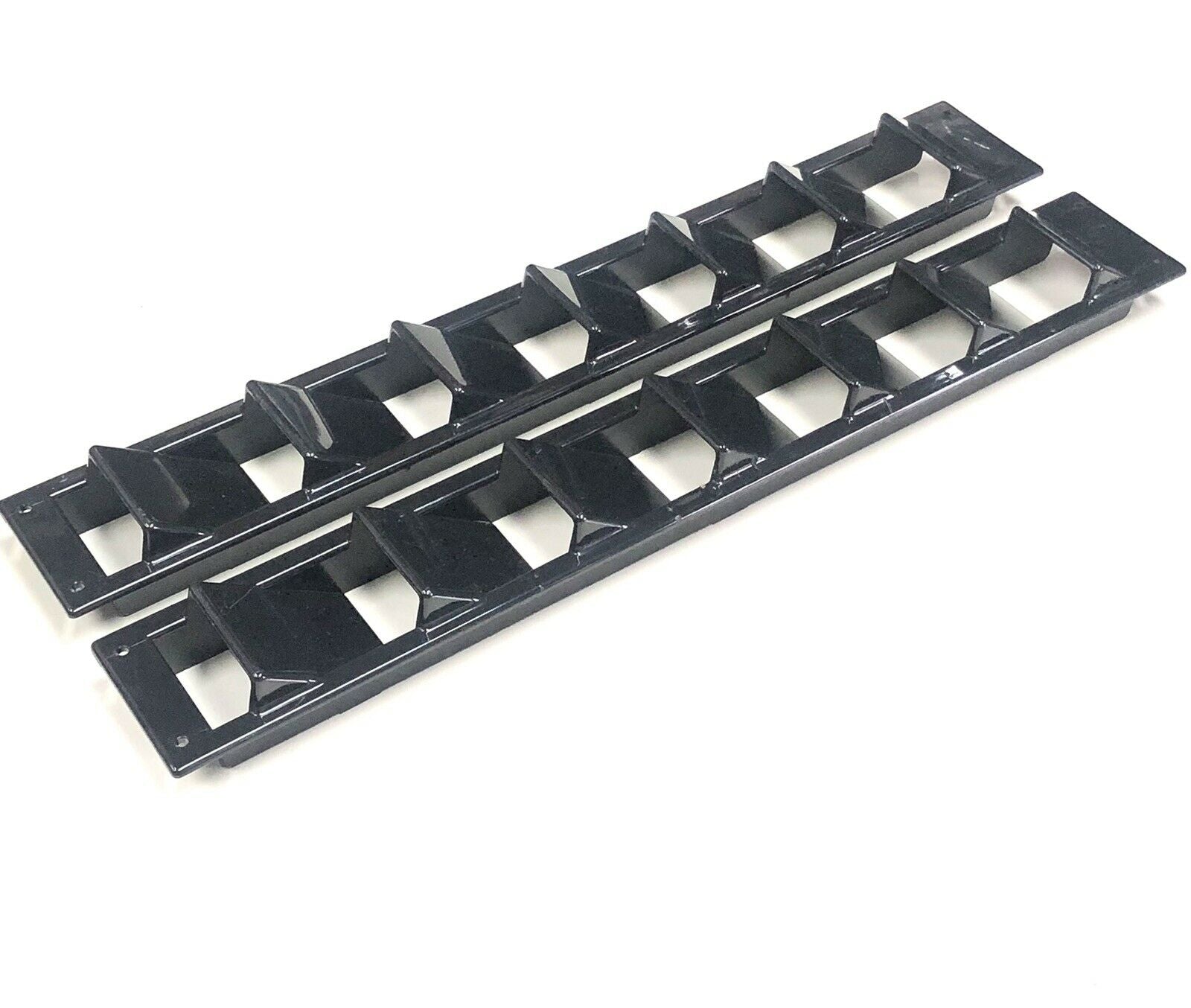 2 BOAT BILGE VENTS7 LOUVERBLACK171/4 X 21/2 OLDER CENTURY BOATS