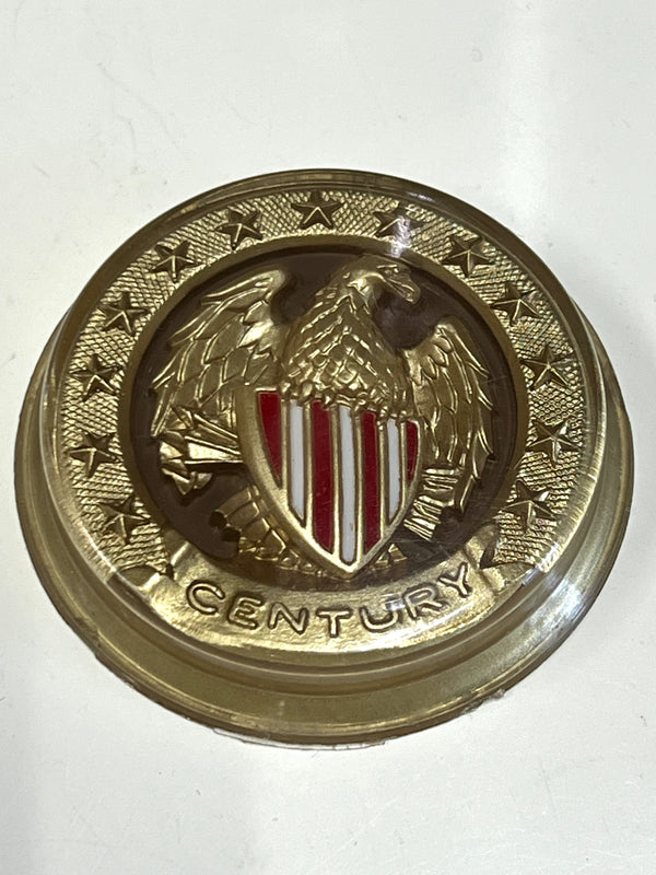 NOS Century late 70's Plastic Round Emblem - hard to find