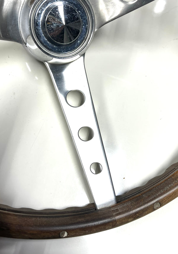 NOS Mid 1970's Century Wood Steering Wheel - 15