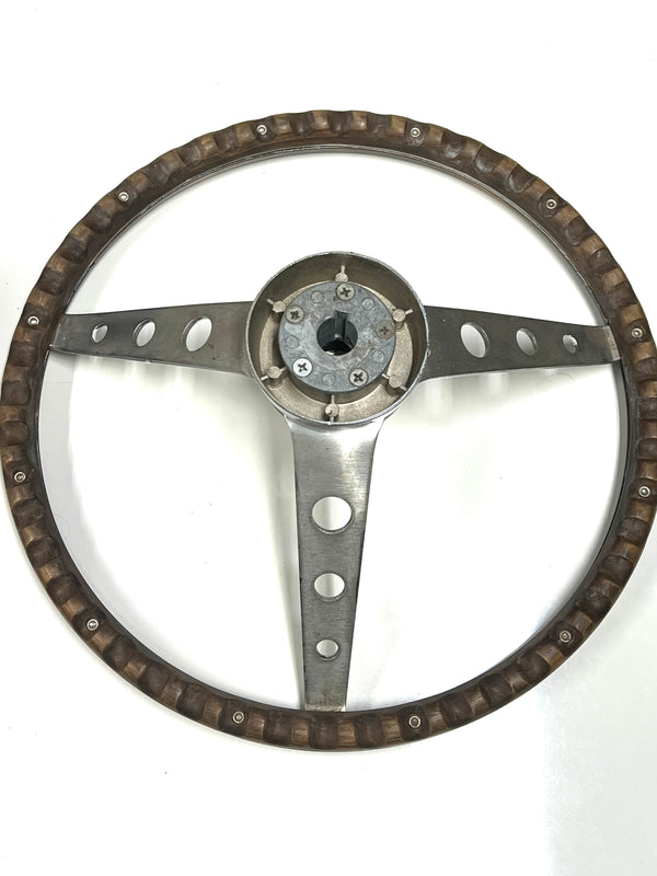 NOS Mid 1970's Century Wood Steering Wheel - 15