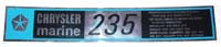 Decal, Chrysler 235, Pair