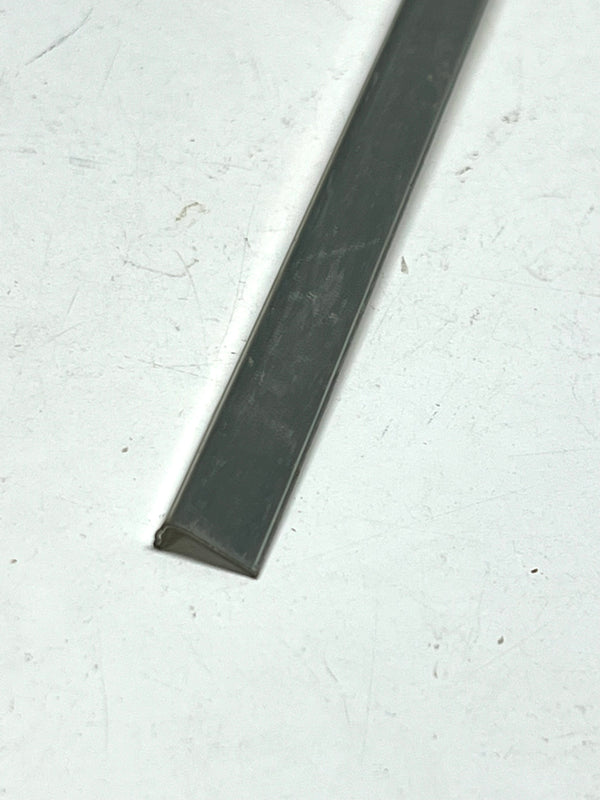 NOS Silver Plastic Mylar Side Panel Upholstery Trim PER FOOT