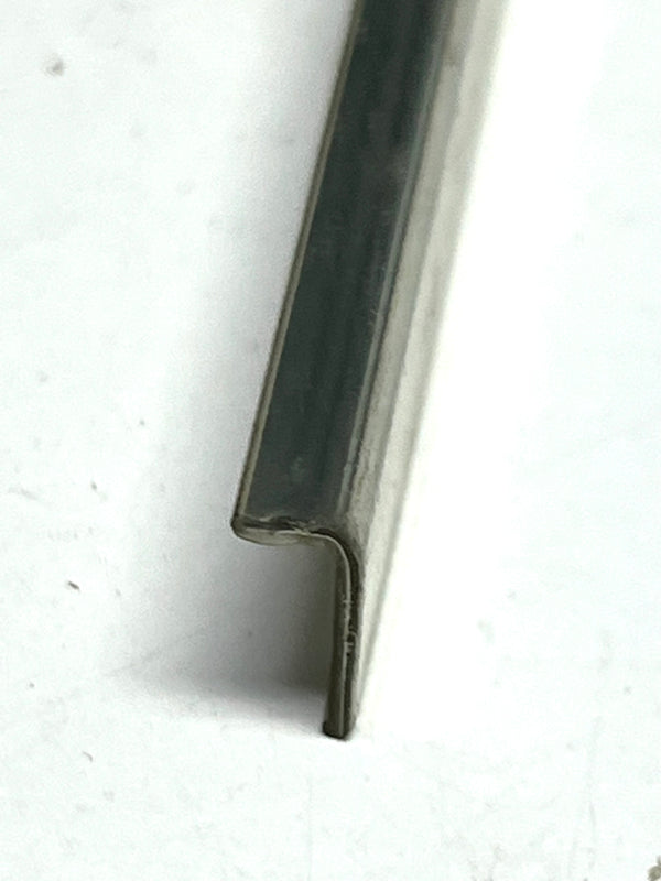 NOS Silver Plastic Mylar Side Panel Upholstery Trim PER FOOT
