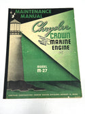 Manual, Chrysler Crown model M-27